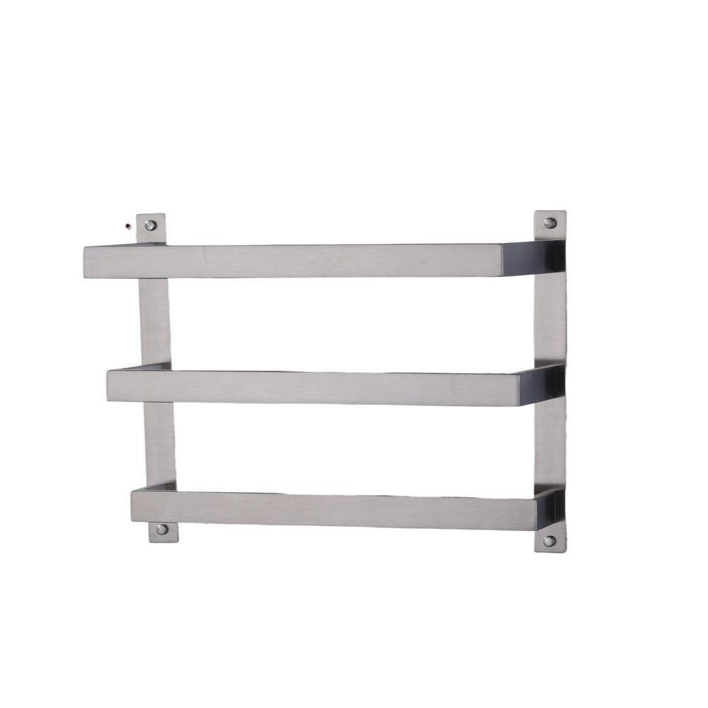 16 in. SUS 304 Stainless Steel Wall Mount 3-Tier Towel Rack with Concealed Mounting Hardware in Brushed Nickel price history on PriceWatchPro