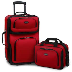 Rio 2-Piece Red Expandable Carry-On Luggage Set