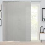 Slate Adjustable Sliding Panel Track Blind with 23 in. Slats up to 86 in. W x 96 in. L