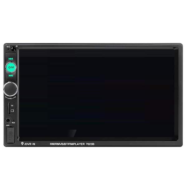 OBJLGEV Double Din Car Stereo 7 in. HD Touch Screen MP5 Player Bluetooth USB SD Aux-in Phone Interconnection with Backup Camera