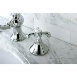 Tear Drop Cross 8 in. Widespread 2-Handle High-Arc Bathroom Faucet in Chrome