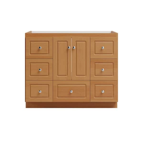 Simplicity by Strasser Ultraline 42 in. W x 21 in. D x 34.5 in. H Bath Vanity Cabinet without Top in Natural Alder