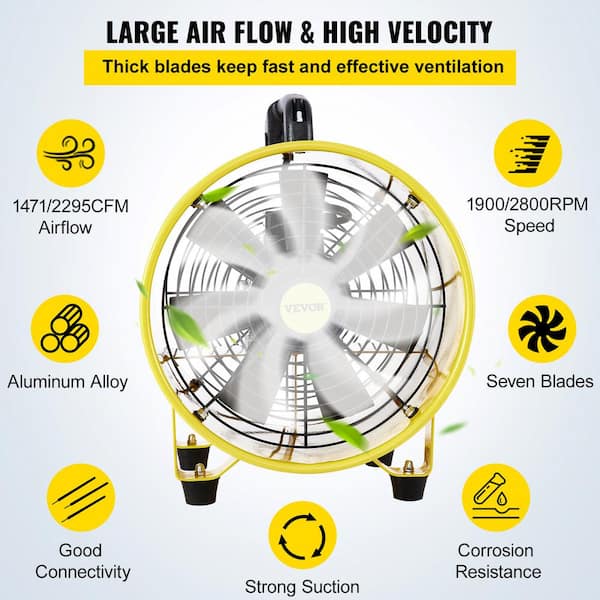  GTOUNACT Utility Blower Fan 8 Inches, High Velocity