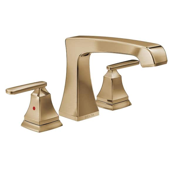 Ashlyn Gold 2-Handle Deck Mount Roman Tub Faucet Trim Kit in Champagne Bronze (Valve Not Included)