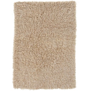 New Flokati Tan 8 ft. x 10 ft. Area Rug