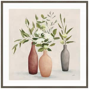 "Natural Bouquet I Gray" by Julia Purinton 1-Piece Framed Giclee Abstract Art Print 41 in. x 41 in.