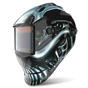 4-Sensor True Color Solar Auto Darkening Welding Helmet, Variable Shade DIN 5-13, for TIG/MIG/MMA Welding, Cutting