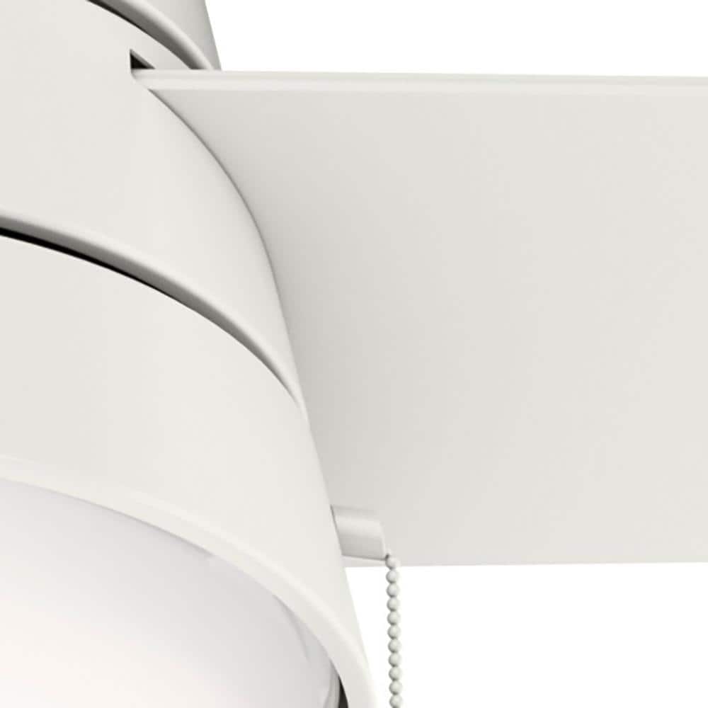 Aker 52" Fresh White 3-Blade LED Ceiling Fan with Reversible Blades