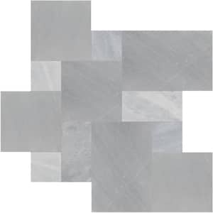 Cosmic Gray 10-Piece Sandblasted Marble Paver Tile Kit (160 Sq. ft./Pallet)