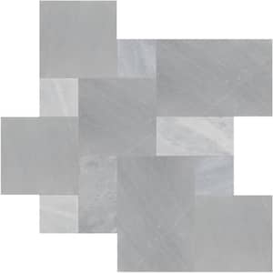 Cosmic Gray Sandblast Marble 10 Piece Paver Tile Kit (10 Kits/160 Sq. ft./Pallet)