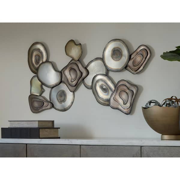 Worthman 20 in. x 40 in. Goldtone/Silvertone Metal Work