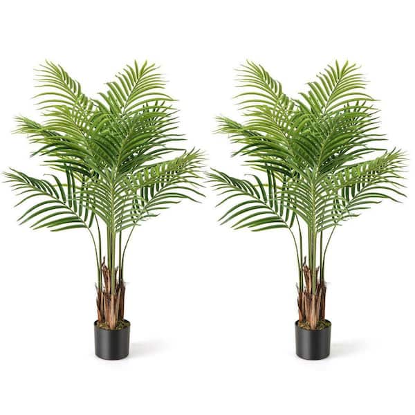 4.2 ft. Artificial Palm Paradise Tree in Pot for In-Outdoor Decor (2-Pack)