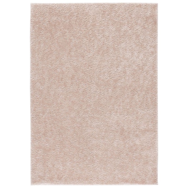 Tahoe Shag 5 ft. x 7 ft. Beige Modern Solid Area Rug