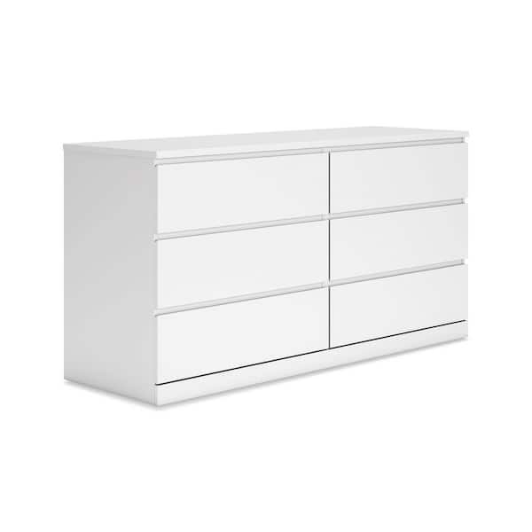 Onita White 6 Drawers 60 in. Dresser