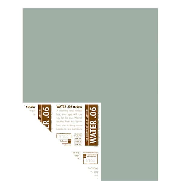YOLO Colorhouse 12 in. x 16 in. Water .06 Pre-Painted Big Chip Sample