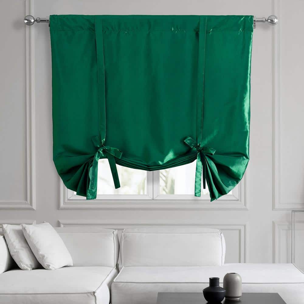 Exclusive Fabrics & Furnishings Emerald Green Faux Silk Taffeta Room ...