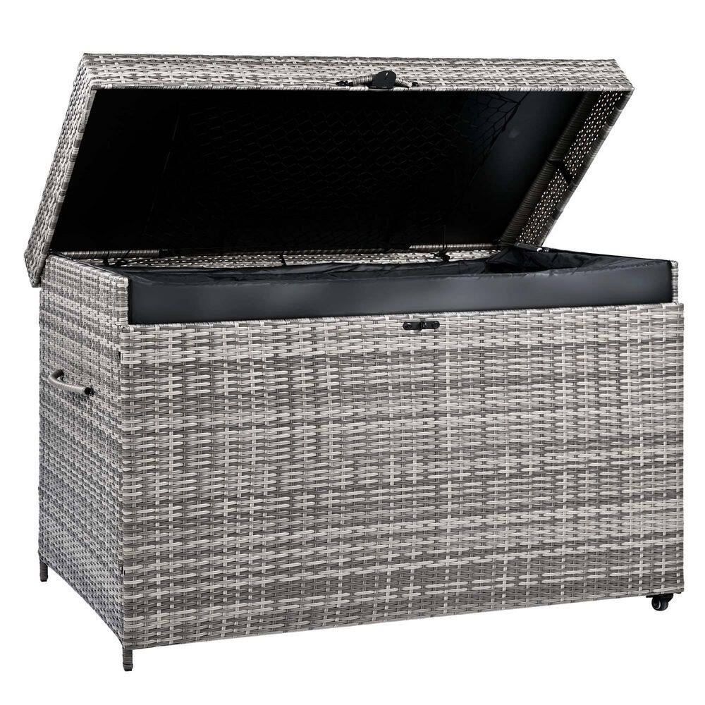 230 gal. Wicker Deck Box with Wheels in Grey price history on PriceWatchPro