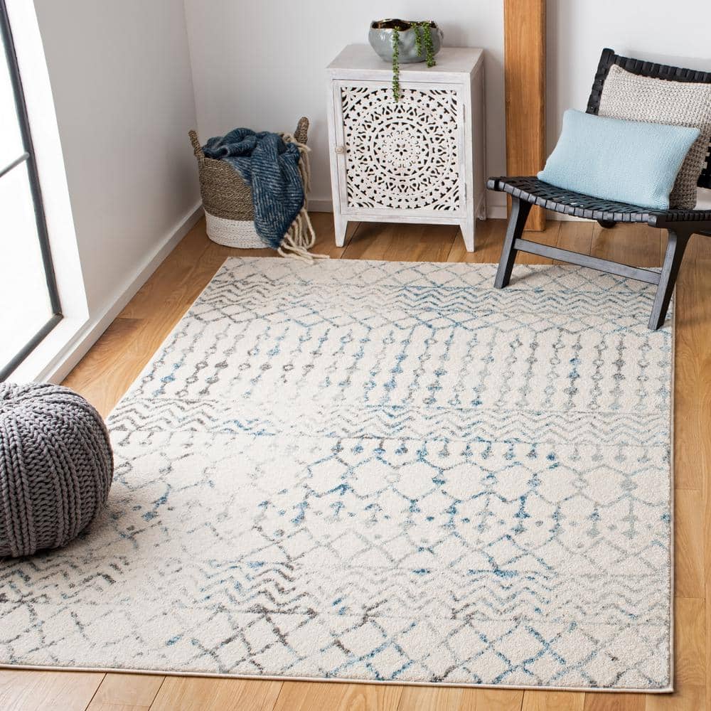 Tulum 3 ft. x 5 ft. Ivory/Turquoise Tribal Chevron Diamond Area Rug price history on PriceWatchPro