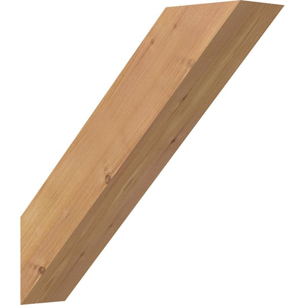 Ekena Millwork 3 1/2"W x 16"D x 16"H Traditional Smooth Knee Brace, Western Red Cedar