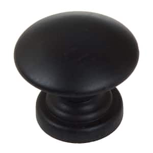 1 in. Dia Oil Rubbed Bronze Round Convex Cabinet Knob (10-Pack)