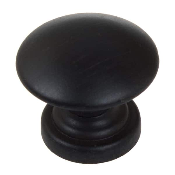 GlideRite 1 in. Dia Oil Rubbed Bronze Round Convex Cabinet Knob (10 ...