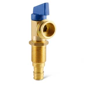 1/2 in. PEX A x 3/4 in. MHT Brass Washing Machine Replacement Valve with Blue-for Cold Water Supply