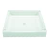 MUSTEE 32 X 32 Alcove Shower Pan Base With Center Drain In White 3232M ...