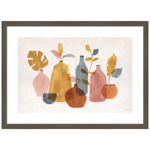 Amanti Art "Terracotta Vases 01" by Lisa Audit 1 Piece Wood Framed Giclee Home Art Print 19 in. x 25 in.