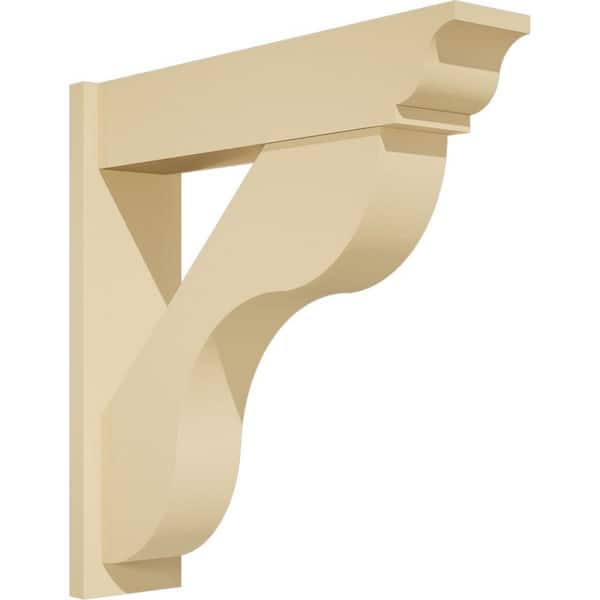 Ekena Millwork Carmel 7 in. W x 30 in. H x 30 in. D Signature Urethane Polyurethane Outlooker with Traditional Ends