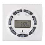 15 Amp 7-Day Indoor Plug-In Digital Polarized Timer, White