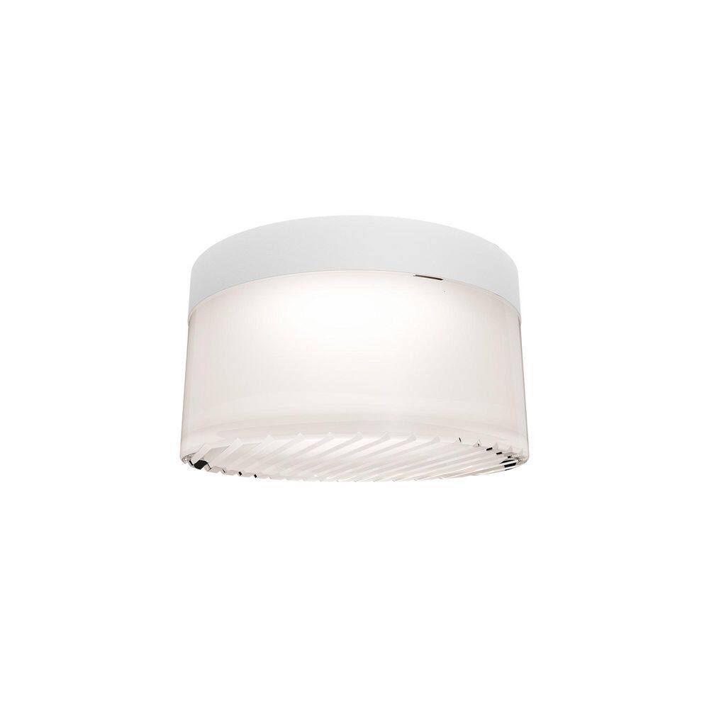 Balto III White Sauna Rated Outdoor Flush/Semi-Flush Mount Ceiling Light 1-Light 5.38 in. Integrated LED 3000K price history on PriceWatchPro