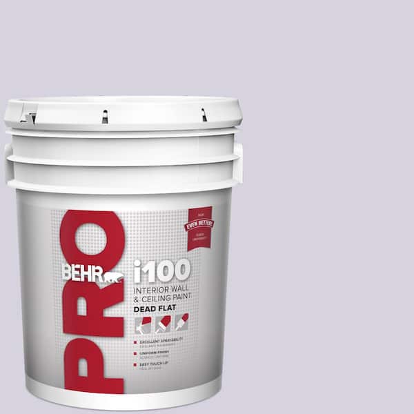 5 gal. #650E-2 Lovely Lavender Dead Flat Interior Paint