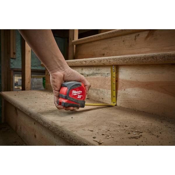 Milwaukee 8m/26' Metric/SAE Compact Tape Measure - 2pk