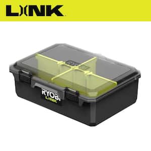 Husky Tools 6 in. 6-Compartment Waterproof Storage Bin Small Parts Organizer