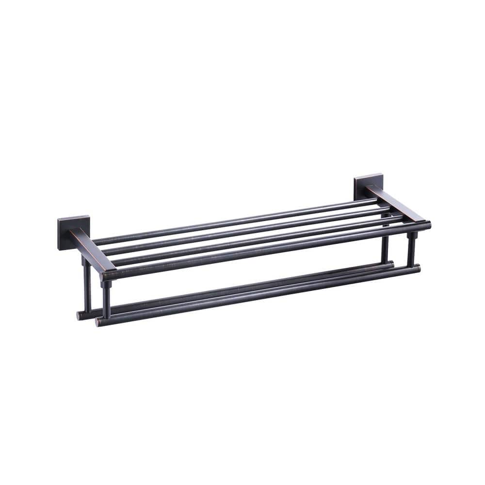 Oil Rubbed Bronze 24" Wall Mounted Towel Rack