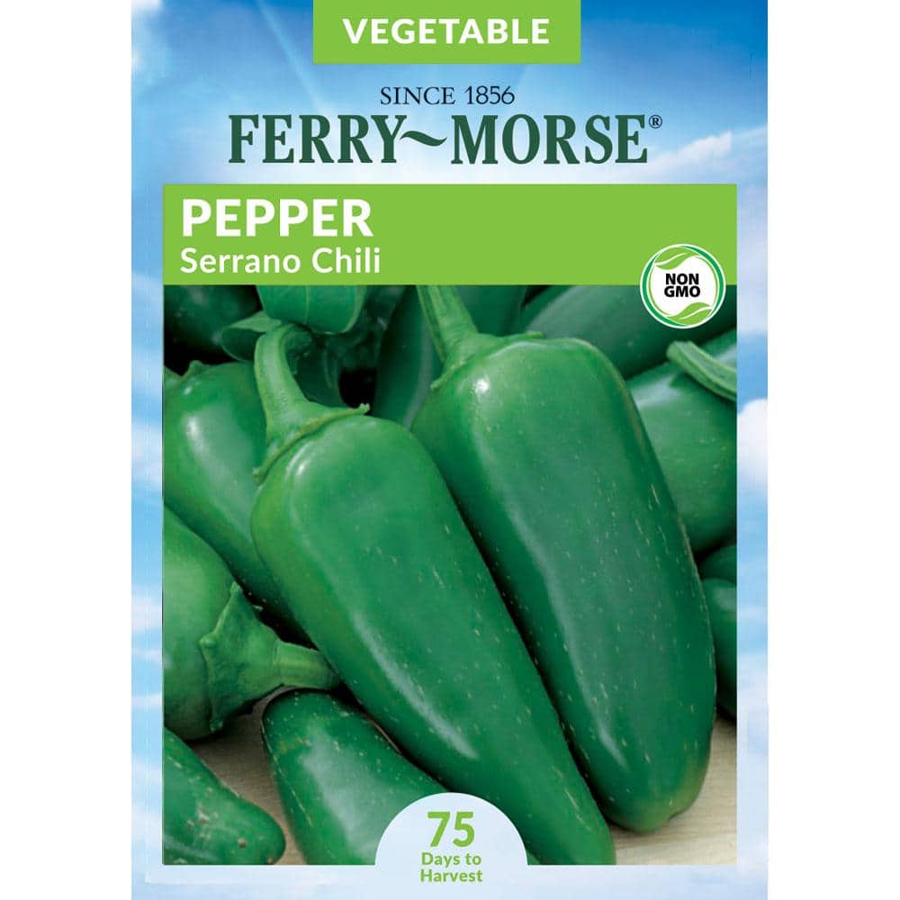Ferry-Morse Pepper Serrano Chili Seed 7537 - The Home Depot