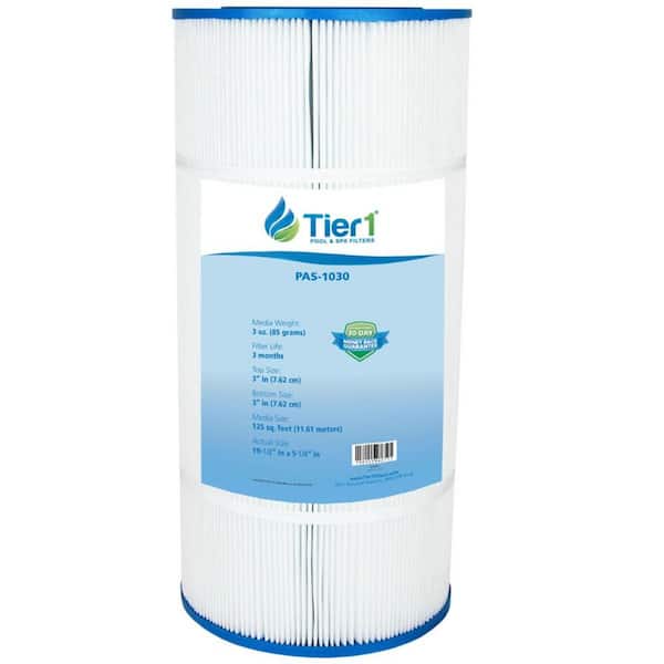 Tier1 PAS-1030 8.93 in. Dia. Pool Filter Cartridge Replacement for CX1250RE, C1250 C1500, FC-1299, PA125, C-9499