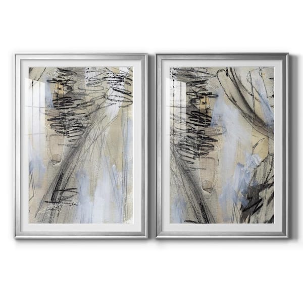 Wexford Home Masked Notes V by Wexford Homes 2 Pieces Framed Abstract Paper Art Print 30.5 in. x 42.5 in.