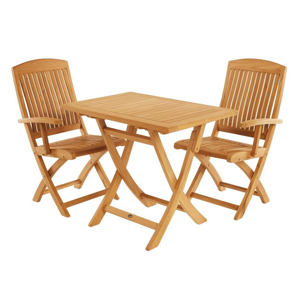 Colorado Honey Teak Folding Outdoor Armchair