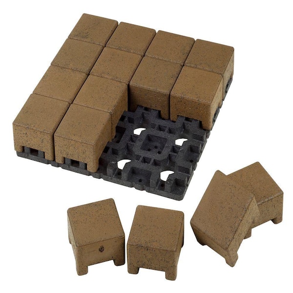 TimberTech 2.5 in. x 16 in. x 16 in. Olive Plastic Paver