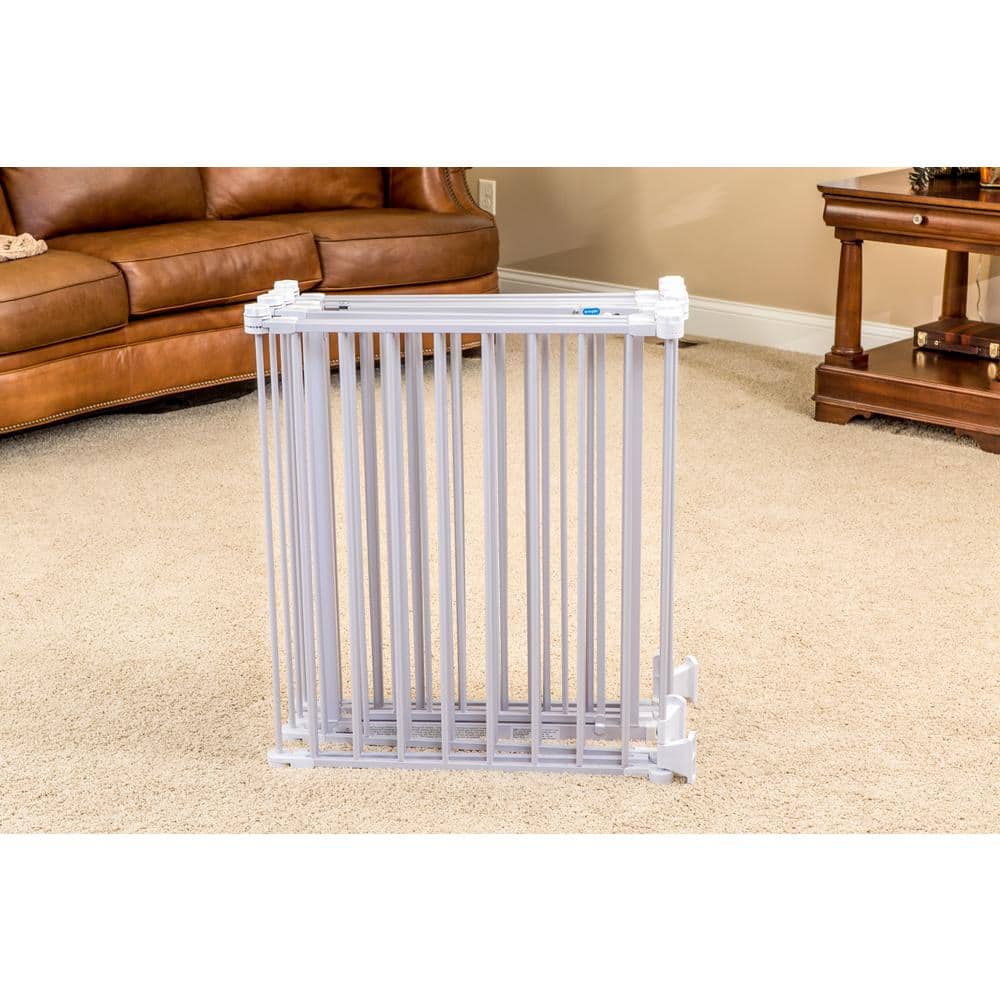 Regalo White Adjustable Metal Baby Gate and Play Yard
