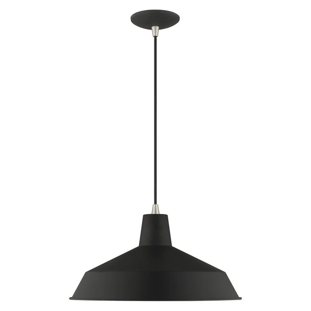 Urban Chic Black Mini Pendant Light with Gold Accents