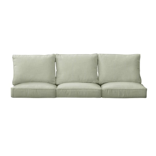 SORRA HOME 22.5 x 22.5 x 5 (6-Piece) Deep Seating Outdoor Couch Cushion in Sunbrella Revive Stem