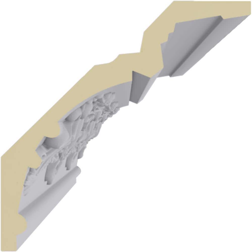 Hampton 94.5" White Polyurethane Crown Moulding