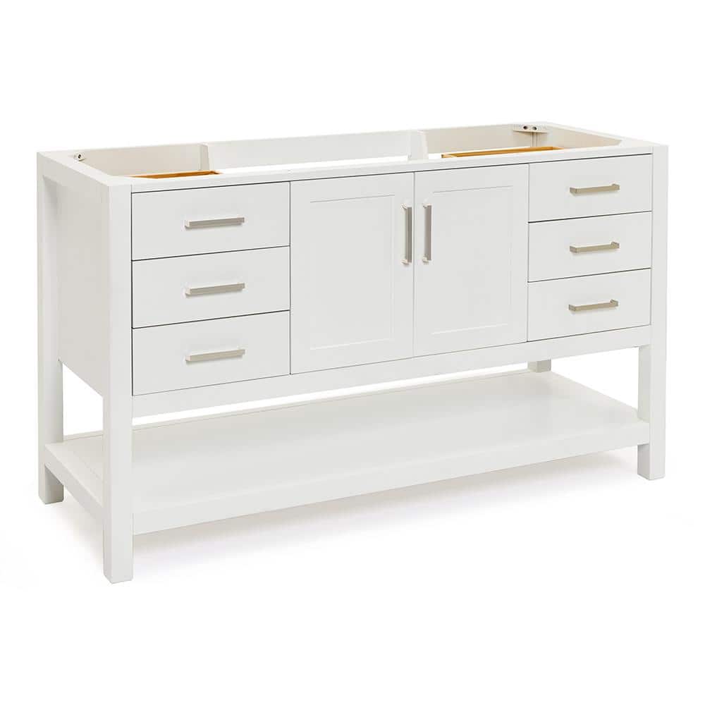 Magnolia 60'' White Single Freestanding Bathroom Vanity Base