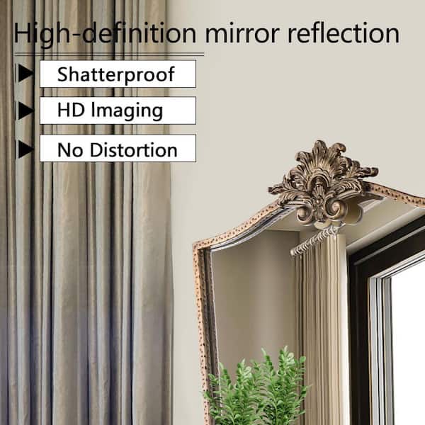 22 in. W x 30 in. H Novelty/Specialty Baroque Irregular Vintage Gold Framed Decorative Wall Bathroom Vanity Mirror