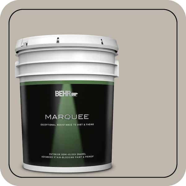 BEHR MARQUEE 5 gal. Home Decorators Collection #HDC-CT-21 Grey Mist Semi-Gloss Enamel Exterior Paint & Primer