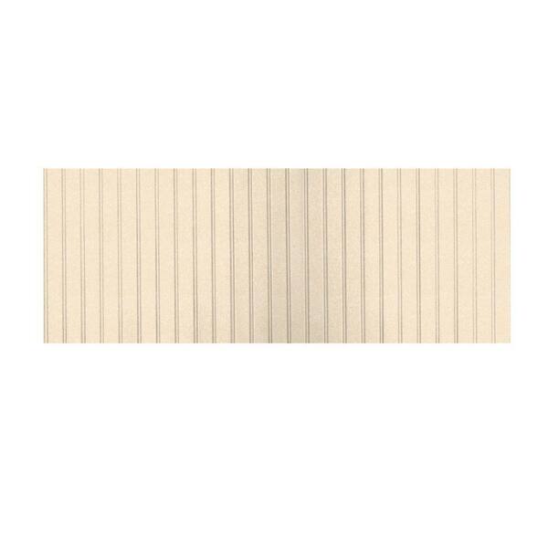 Swanstone 8 ft. x 3 ft. Beadboard One Piece Easy Up Adhesive Wainscot in Tahiti Terra-DISCONTINUED