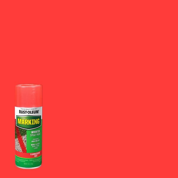 Rust-Oleum Specialty 11 oz. Fluorescent Red Marking Spray Paint (6-Pack)  1991830 - The Home Depot