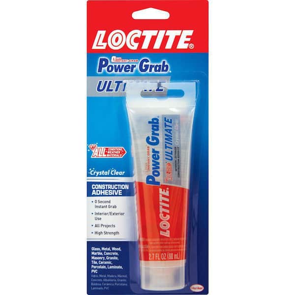 Loctite Power Grab Ultimate Instant Grab 2.7 oz. SMP Construction Adhesive Crystal Clear Tube (each)